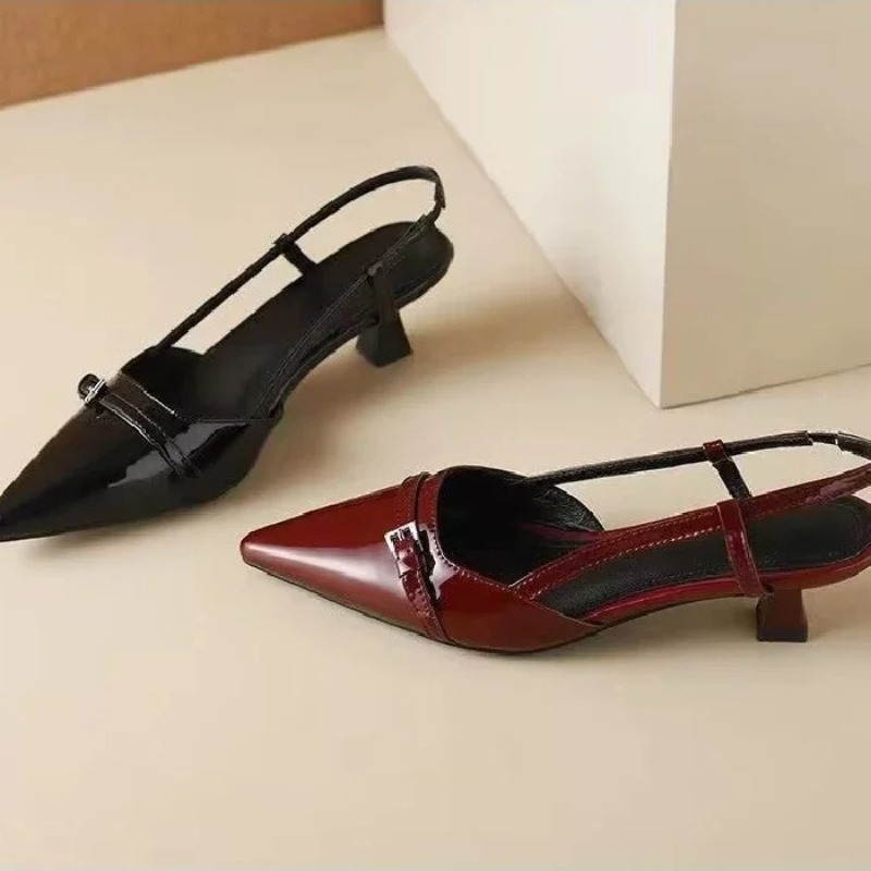 Women'S Shoes Quality - صنادل نسائية عصرية بكعب منخفض مدبب،