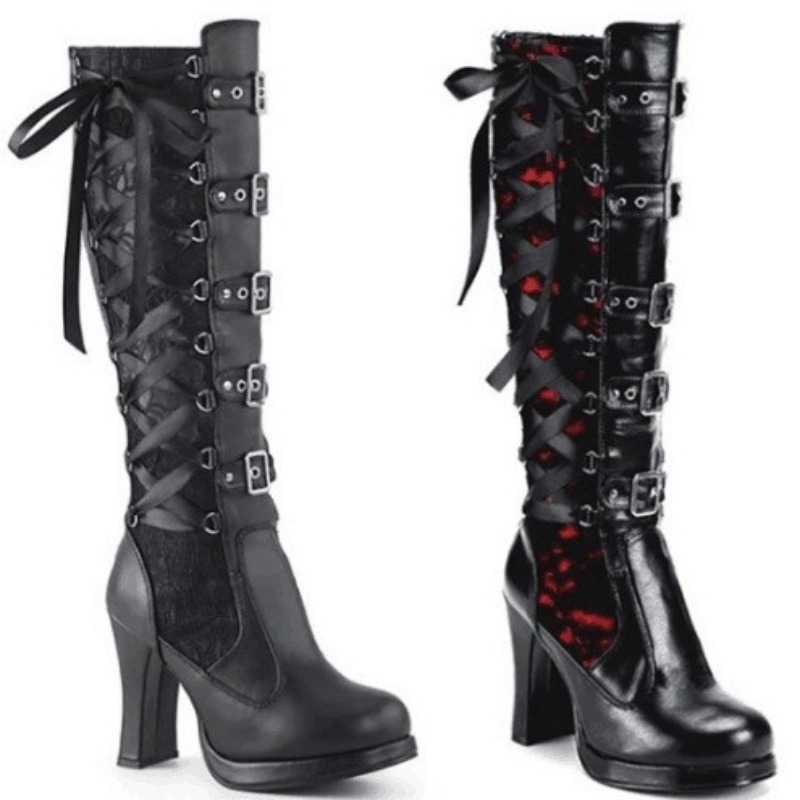 Knee High Boots Women - أحذية نسائية طويلة حتى الركبة بأسلوب