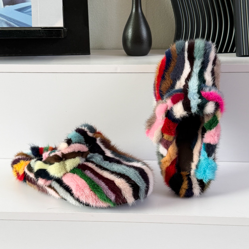 شباشب نسائية من فرو المنك، أحذ - مراجعة Women'S Shoes Clogs وسعره