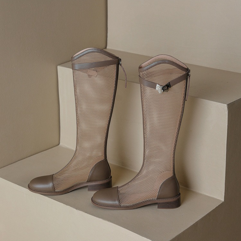 الإناث الصيف الركبة عالية شبكة - مراجعة Knee High Boots Women وسعره