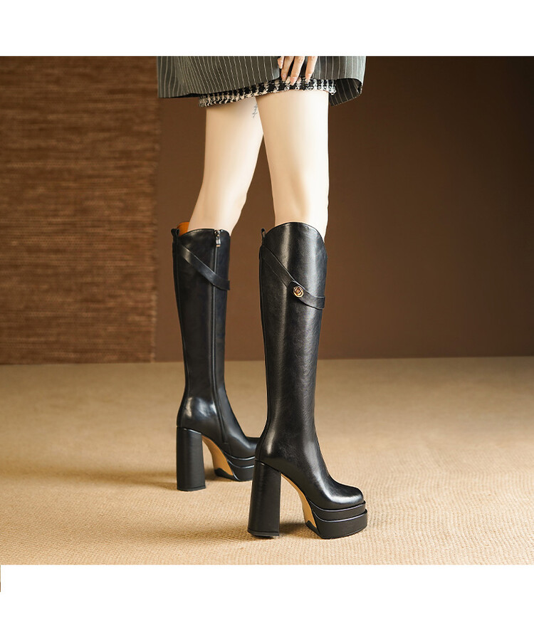 أحذية نسائية طويلة تصل إلى الر - مراجعة Knee High Boots Women وسعره